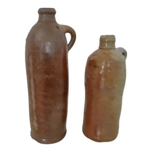 2 Antigas Garrafas Cerâmica Herzogthum Nassau