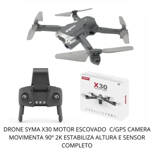 Drone Syma X30 Motor Escovado c/GPS Camera 2K