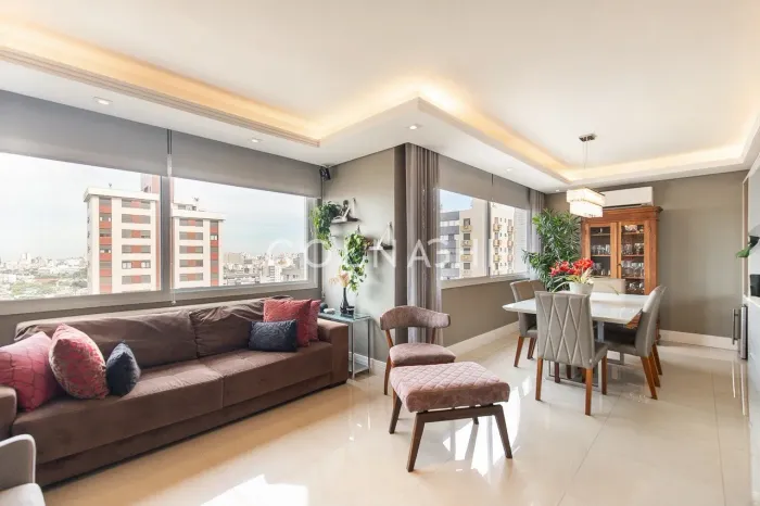 Vista panorâmica e living integrado