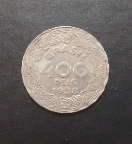 Moeda antiga 400 Réis 1938 (Brasil)