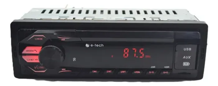 Radio Aparelho Som E-tech C/dupla Usb Auxiliar Sd