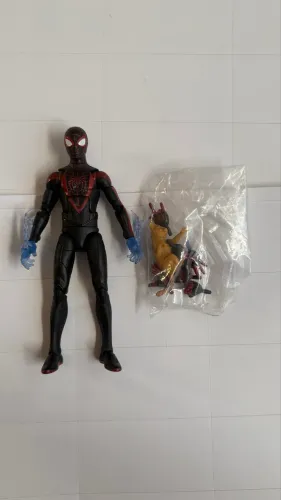 Action Fogure Spider Man Milles Morales Game Verse Marvel Legends
