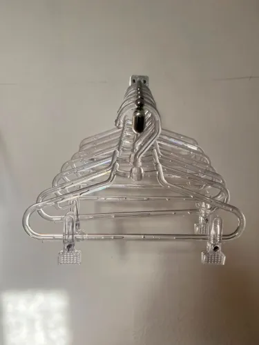 Cabide Giratório em Acrílico Infantil - com ou sem presilhas - 30 cm - transparente