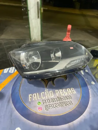 Farol Direito Fox Foco Duplo Máscara Negra 2011/2014