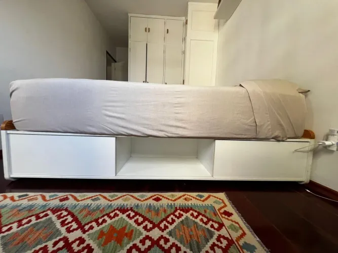 Cama Casal - Fenestra - Branca Oppa