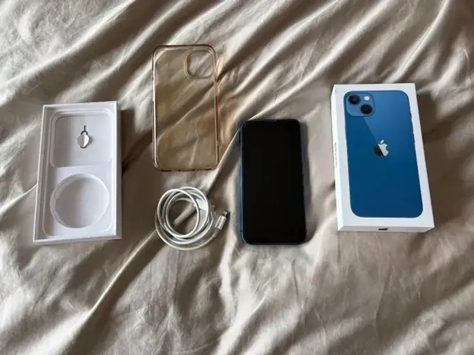 Apple iPhone 13 (256 Gb) Azul Bem cuidado Excelente Com Capa Nacional Anatel