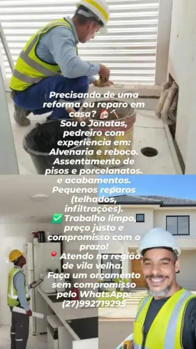 Pedreiro disponíveis 