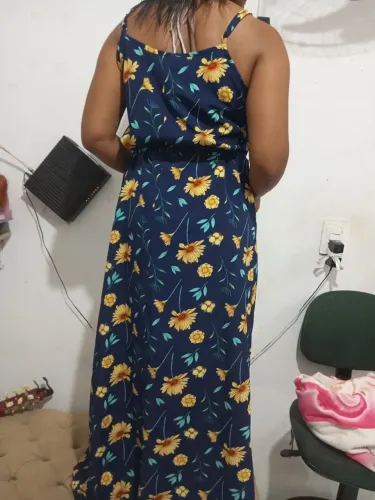 Vestido longo nada cristã 