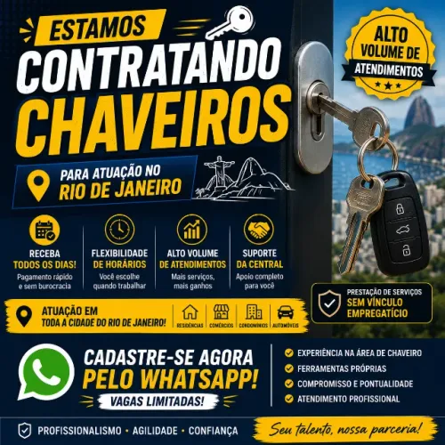 CHAVEIRO - RIO DE JANEIRO | PAGAMENTO NO MESMO DIA !!