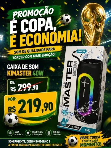 Caixa de som Kimaster K520