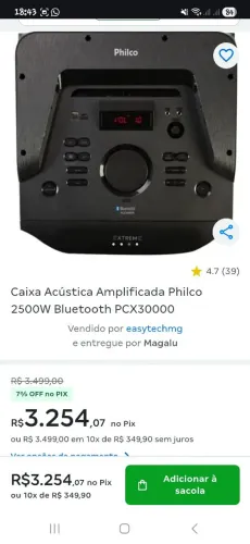 SOM PCX30000 ALTA POTÊNCIA E QUALIDADE!