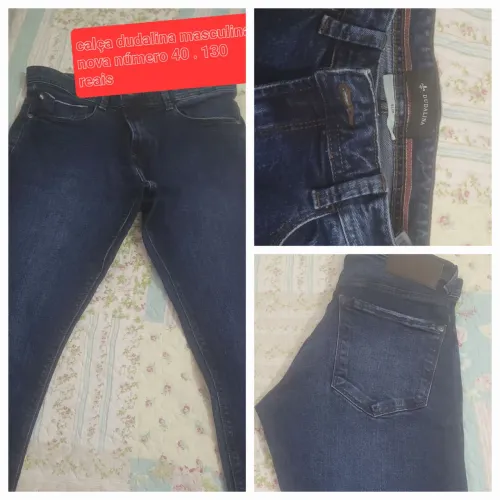 Calça masculina dudalina original nova , número 40 .