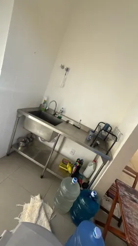 Pia de inox com uma cuba