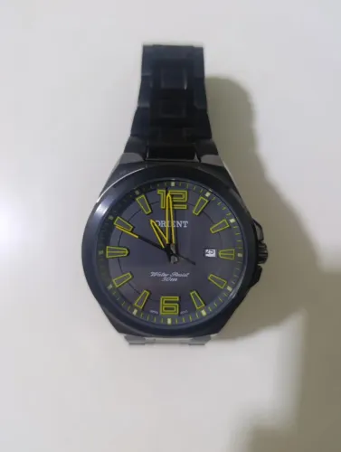 Relógio de pulso Orient MYSS1 032 preto/amarelo
