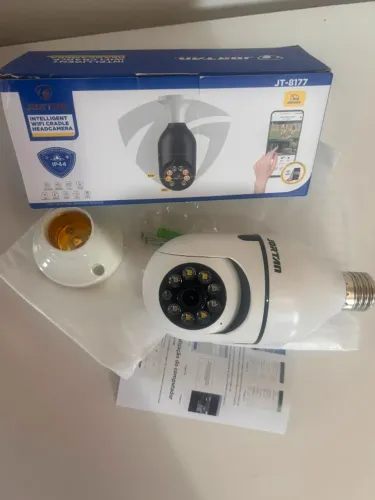 CÂMERA LÂMPADA IP WI-FI 360° - VISÃO NOTURNA E DETECÇÃO DE MOVIMENTO