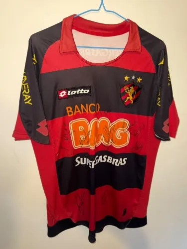Camisa Sport Recife Lotto 2010 autografada
