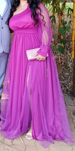 Vestido madrinha cor fúcsia