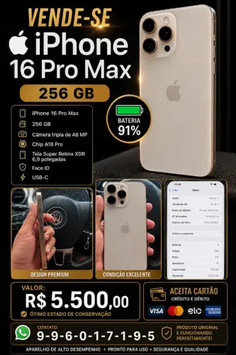 Iphone 16 pro max 256 gb