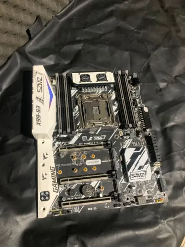 VENDO OU TROCO - Placa-Mãe SZMZ X99-S3 V1.0 White - LGA 2011-3 (8 Slots DDR4 + Coolers VRM