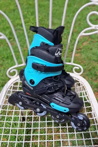 Patins roller HD inline urban com acessórios de proteção