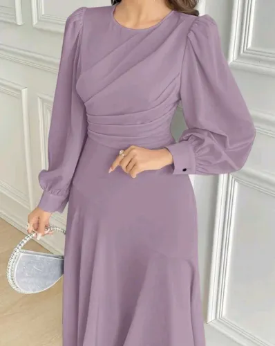 Vestido MIDI manga longa