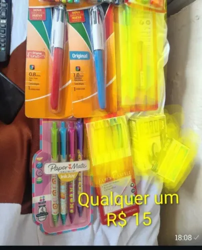 Itens de papelaria