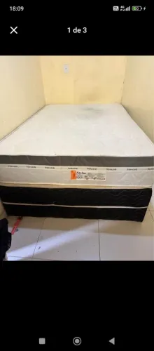 Vendo cama box casal colchão 3 meses de uso novo novo