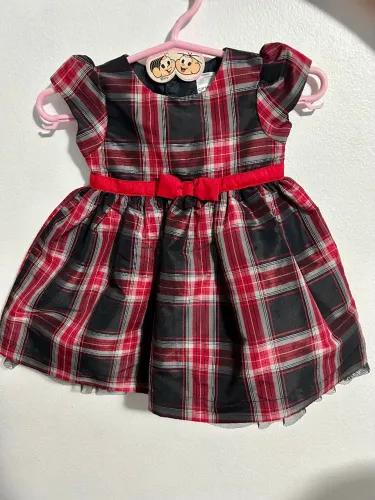 Vestido Bebê Menina Luxo Carter's Xadrez Novo - Festa Junina/Aniversário/Natal (6 Meses)