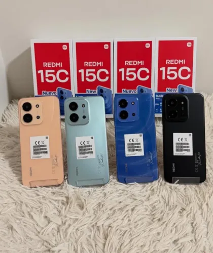 Redmi 15C (4G) 256/8 Preto Azul Verde novo com garantia de 6 meses pela loja