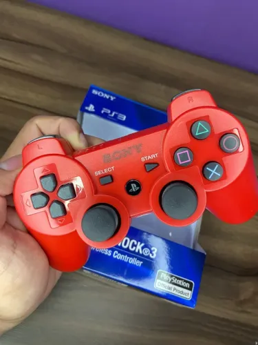 Controle Sem Fio Ps3 Sony vermelho