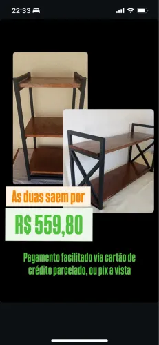 Prateleira Industrial Rústica