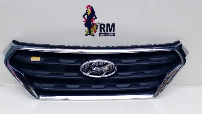 Grade Hyundai Creta 2017 A 2019 Friso Cromado C/detalhe Preto Fosco