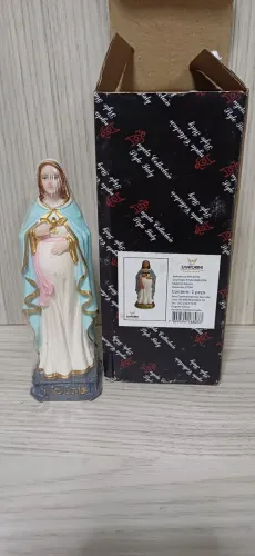 Images Nossa Senhora Gravida 17 cm, nova na caixa.