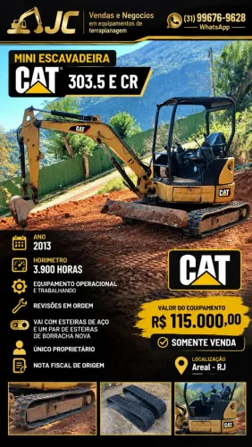 Mini escavadeira Caterpillar 303.5 E CR