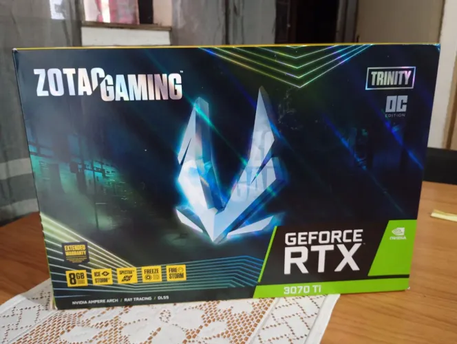 Placa de vídeo Zotac 3070 RTX TI seminova