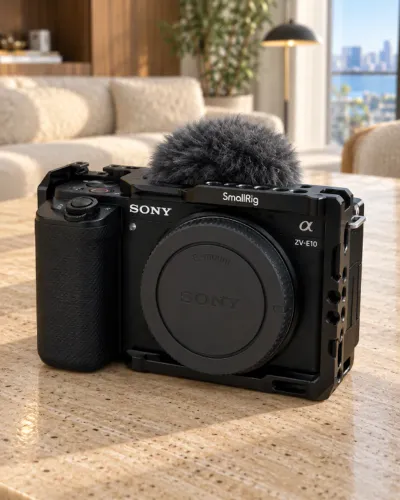 Kit Sony ZV-E10 + Sigma 18-50mm f/2.8 completo