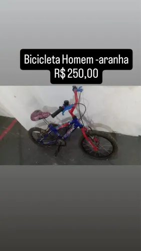 Bicicleta homem aranha aro 16