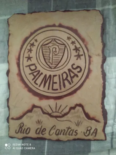 Placa Artesanal do Palmeiras em Pedra, Rio de Contas-BA, 21 x 16 cm