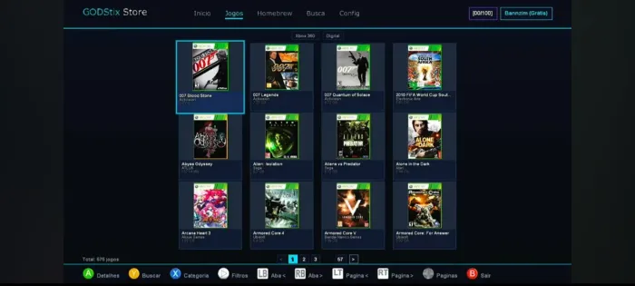 Loja de jogos para Xbox 360 qualquer modelo