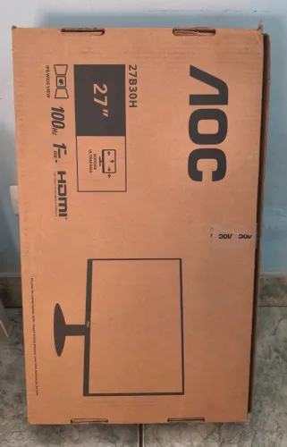 Monitor AOC FHD 27" IPS 100hz na caixa
