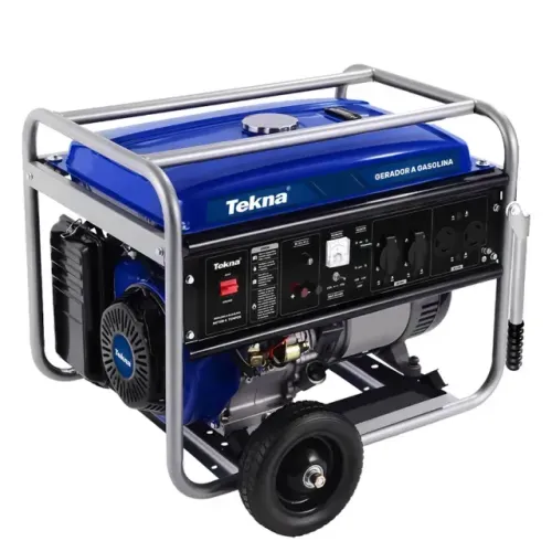 Gerador de Energia a Gasolina 6.0 KVA Bivolt Tekna GT6500FB - Partida Manual