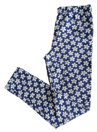 Calça legging infantil flores