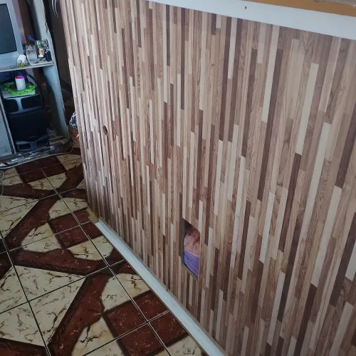 Painel para TV em madeira amadeirado