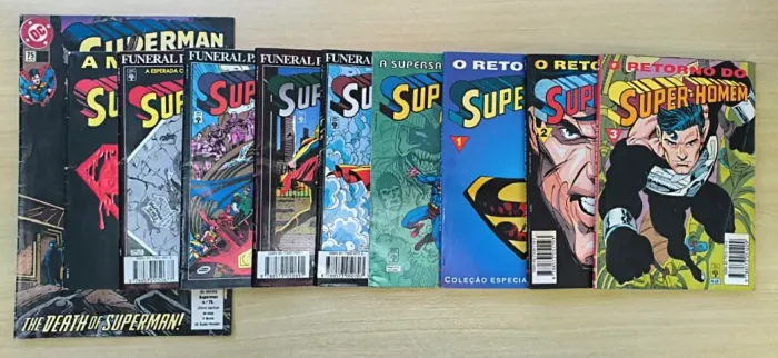 HQ A MORTE DO SUPER HOMEM, SUPER HOMEM ALÉM DA MORTE E O RETORNO DO SUPER HOMEM COMPLETA