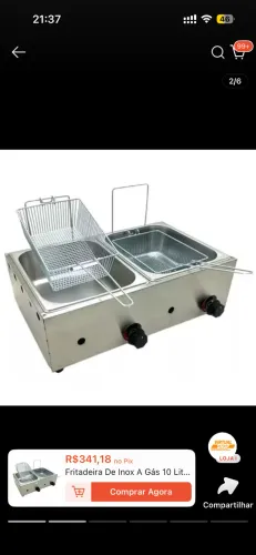 Fritadeira a gás
