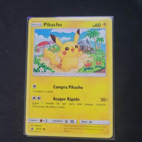 Carta pokémon tcg Pikachu 30/111