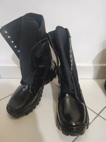 Bota coturno couro legítimo tamanho 41