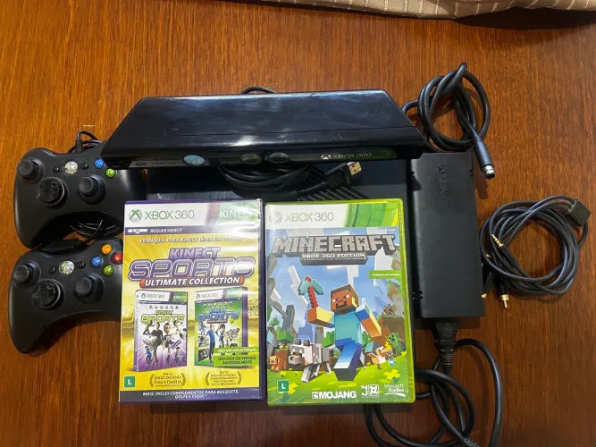Xbox 360 Slim - 500 GB - Com Kinect