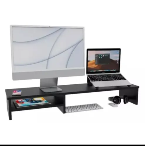 VENDE-SE SUPORTE PARA MONITOR / MESA ELEVADA PARA ESCRITÓRIO