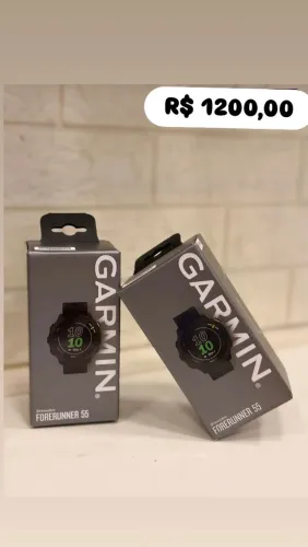 Relógio Garmin Forerunner 55 preto esportivo